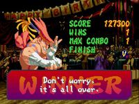 une photo d'Ã©cran de Street Fighter Alpha 2 sur Nintendo Super Nes